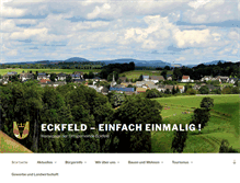 Tablet Screenshot of eckfeld.de